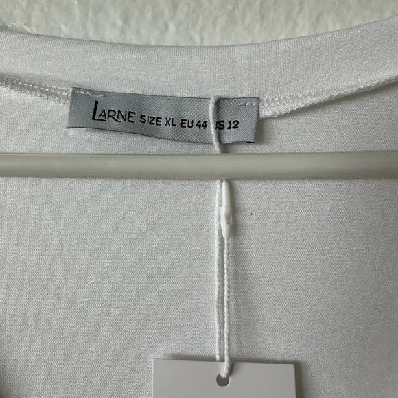 LARNE White Short Sleeves XL Body Suit BNWT - Picture 4 of 4